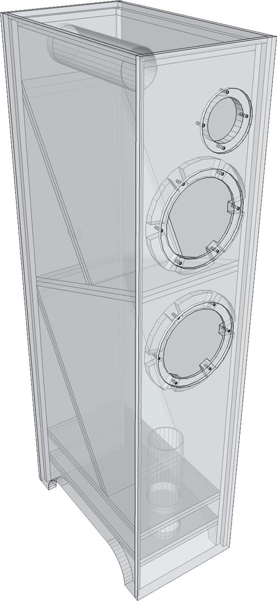 TOWER 2.5 (diffusore floorstanding, 2.5 vie, 8 Ohm)