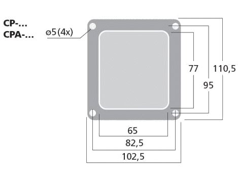 monacor cp6sw pannello 1 foro speakon